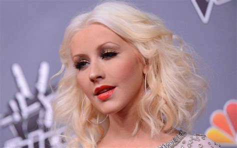 Christina Aguilera, Face, Blonde girl, Smile, Hair, Glance, HD ...