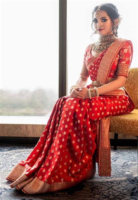 Traditional South Indian Bridal Sarees Wedding Look In Saree New