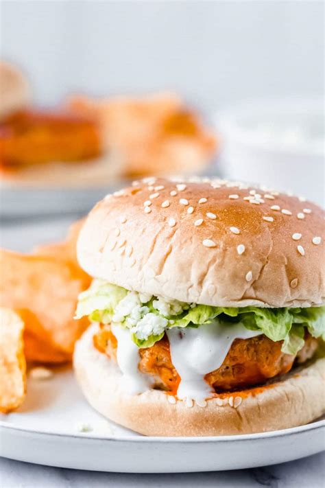 Buffalo Chicken Burgers - Delicious Little Bites