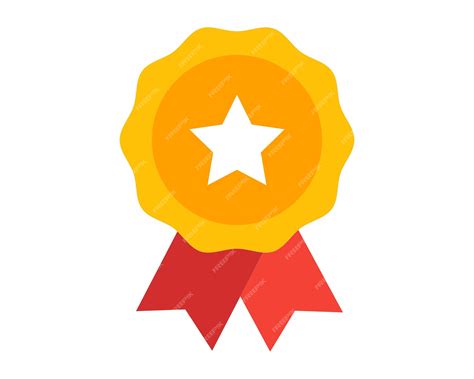 premium vector batch label icon reward degree winner batch