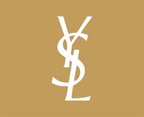 Ysl Brand Logo White Symbol Yves Saint Laurent Clothes Design Icon ...