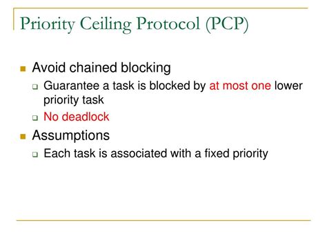 priority inheritance  priority ceiling protocols powerpoint