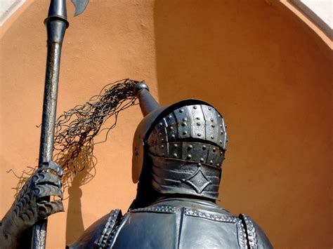 Kostenlose Bild: aus Gusseisen, Helm, Ritter, mittelalterliche, Statue ...