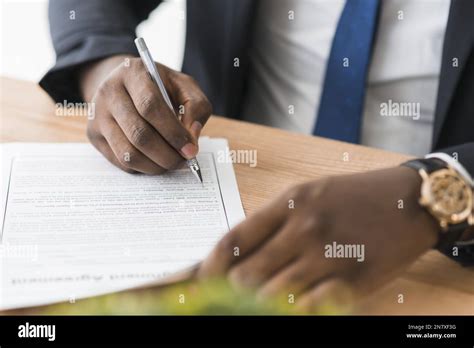 signing papers  res stock photography  images alamy