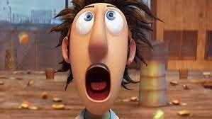 Создать мем "cloudy with a chance of meatballs, облачно 2 флинт локвуд ...