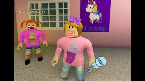 Roblox Daisy Babysits Molly! - YouTube