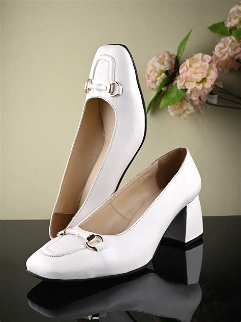 buy el paso buckle detailed block heeled pumps heels  women