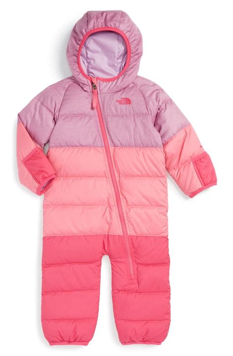 The North Face 'Lil Snuggler' Water Resistant Down Snowsuit (Baby Girls ...