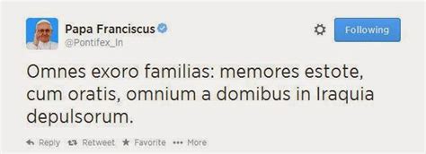 A Place of Brightness: Learning Latin with Pope Francis - August 10 ...