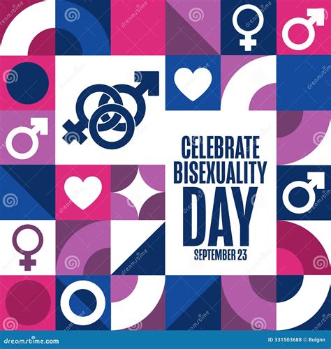 Celebrate Bisexuality Day. September 23. Holiday Concept Stock