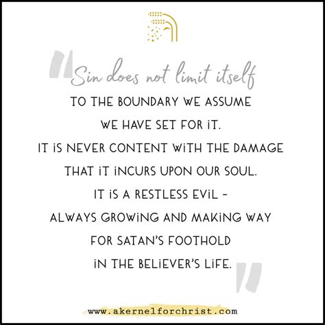 On Savouring a Bite of Sin – A Kernel for Christ