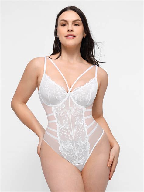 Low-back Ultra-versatile Lace Bodysuit | Feelingirl