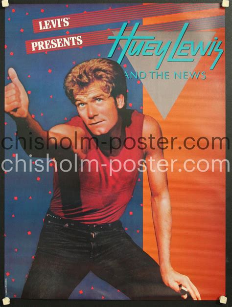 Levi's Presents Huey Lewis and the News | Original Vintage Poster