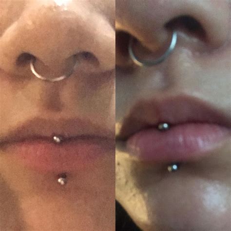 Vertical Labret Piercing Pain
