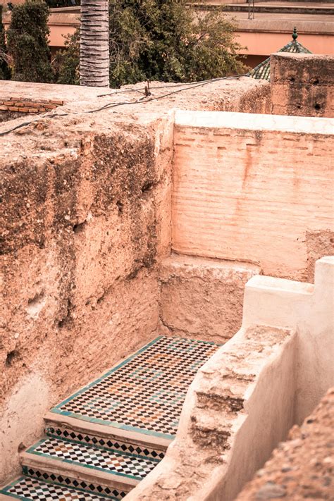 Steps Decorated with Mosaic Leading to RooftopFree Stock Photo