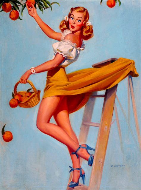 1940s Pin Up Girls Art