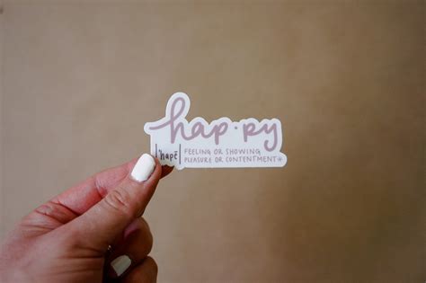 Happy Definition Sticker – Oh So Happy Co.