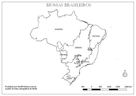 Mapa Biomas Brasileiros Colorir – Nerdprofessor