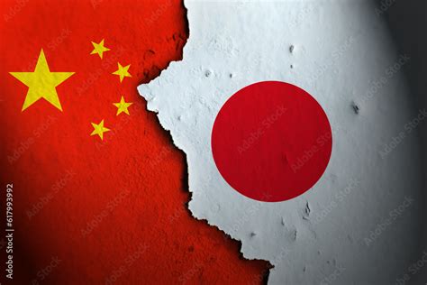 relations  china  japan china  japan stock illustration