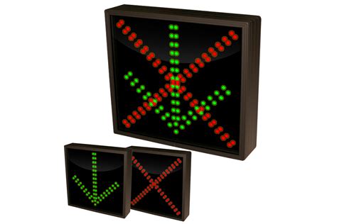 Down Arrow with Red X LED Signs #30070 - Low Voltage Traffic Signals