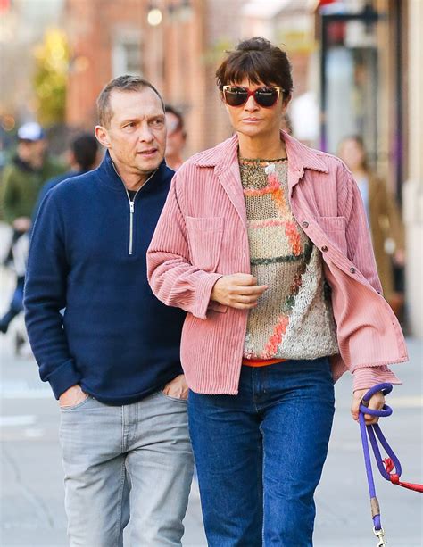 HELENA CHRISTENSEN Out with a Friend and Her Dog in New York 03/18/2023