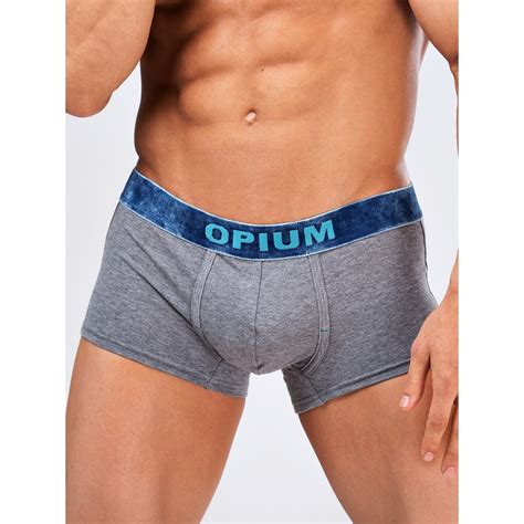 Мужские трусы боксеры серые меланж Opium Boxer R109 – купить за 1290 ...