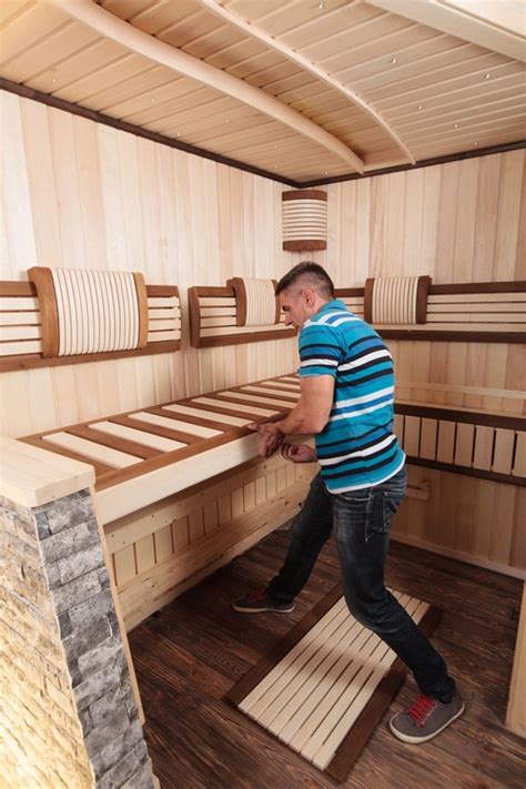 Лежак для сауны и бани, термолежак для отдыха в бане