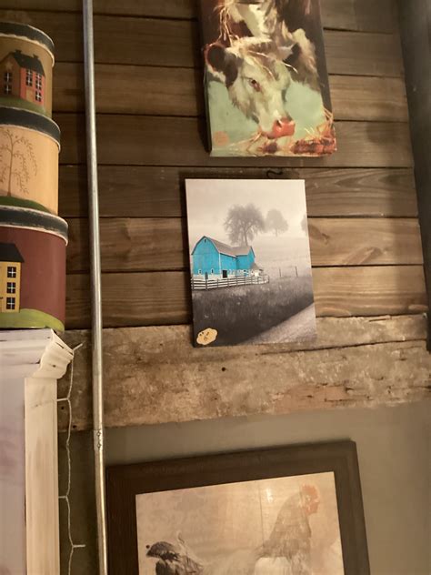 Teal barn picture – The Twisted Willow Home Decor