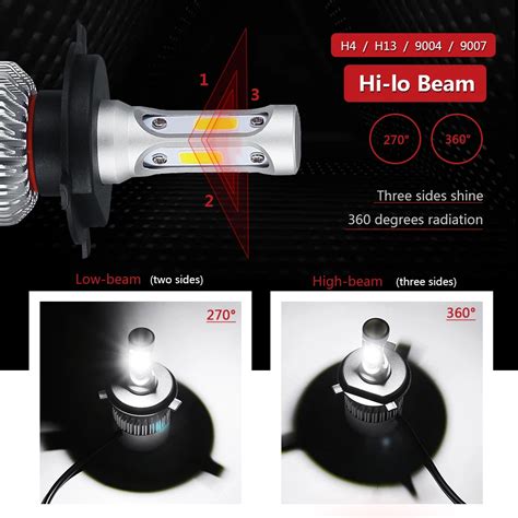 SALE! Oslamp H7 H11 H1 H3 9005 9006 COB Car LED Headlight Bulbs H4 Hi ...