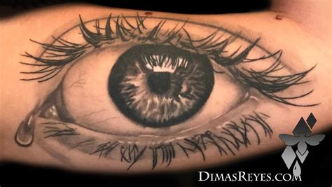 Black and Grey Realistic Eye tattoo by Dimas Reyes: TattooNOW