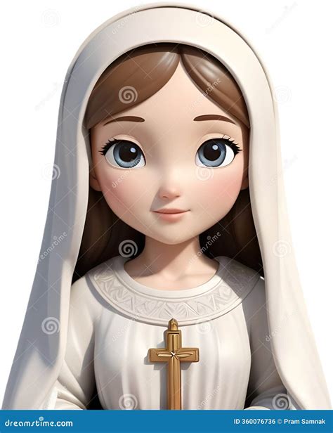 Mary, Mother of Jesus, Embodies Grace, Faith, and Love. Stock