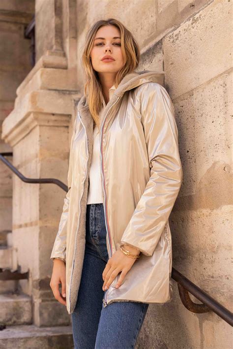 Imperméable réversible fourré femme | Découvrir l'imperméable Laura Jo