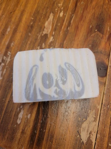 This bar of soap looks like it has a scared panda inside. : r