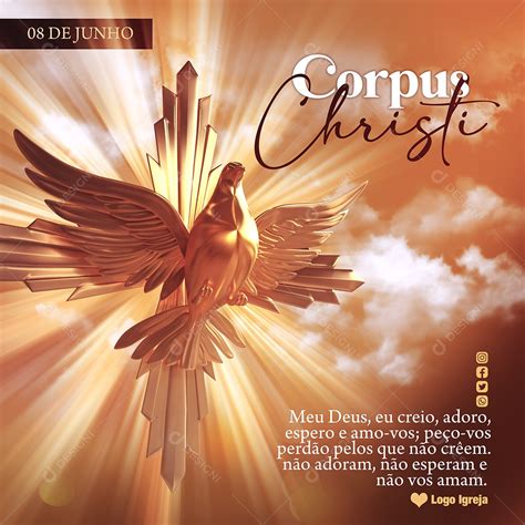 Meu Deus Eu Creio E Adoro - Meu Deus Eu Creio Adoro Espero E Amo-Vos Corpus Christi Social Media ...