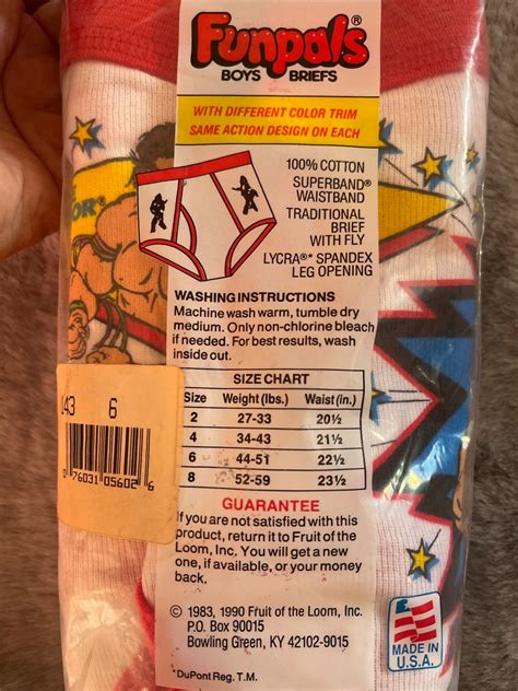 Vintage Fruit of the Loom WWF Funpals Briefs Underwear Hulk - Etsy UK