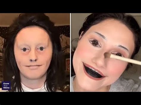 TikTokers Explore The Uncanny Valley With Creepy New Makeup Trend ...