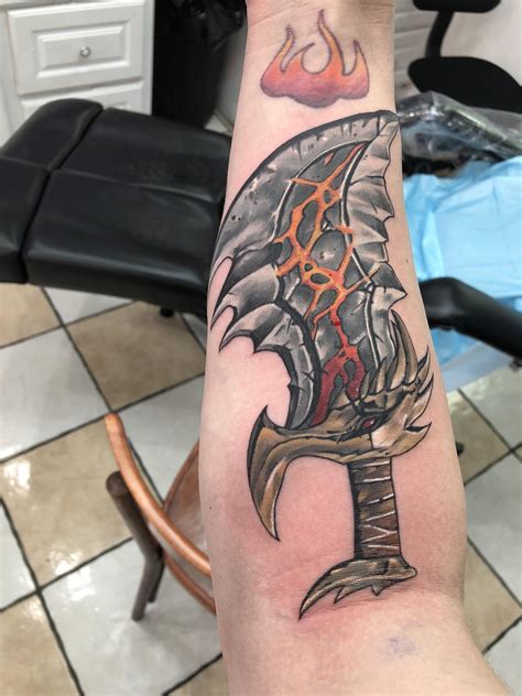 I got me a tattoo. (Not finished) : r/GodofWar