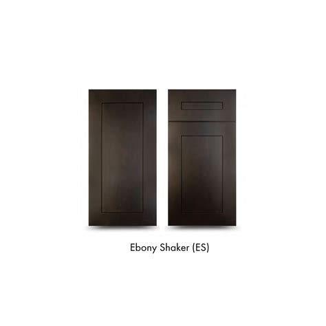 Ratel 30" 2-Drawer Ebony Shaker Vanity With Door on the Left and Dummy
