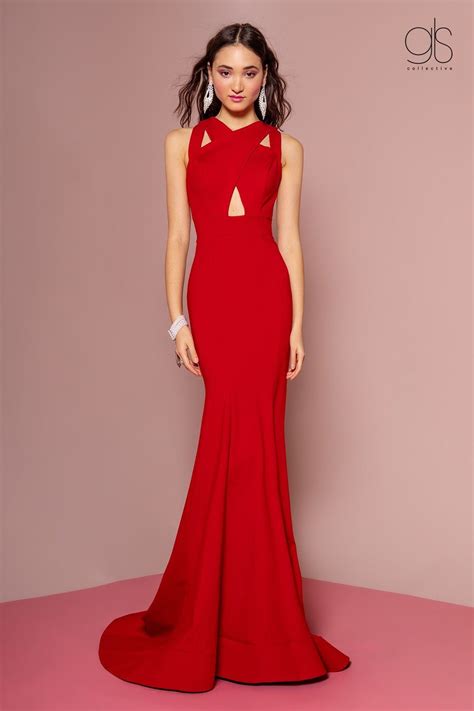 Long Sleeveless Mermaid Dress with Cut Outs by Elizabeth K GL2706 – ABC
