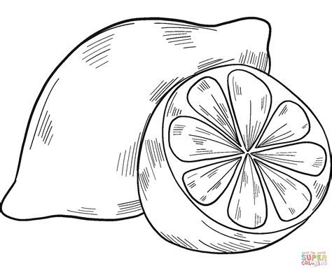 Lemons coloring page | Free Printable Coloring Pages