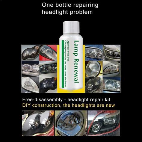 Auto Headlight Polishing Fluid Restoration Kit Car Scratch Repair ...