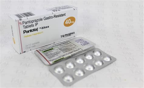 Pantoprazole Gastro-resistant Tablets IP 40mg manufacturer in India {Taj Life Sciences}; best ...