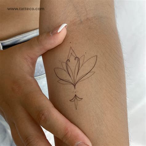 White Lotus Wrist Tattoo