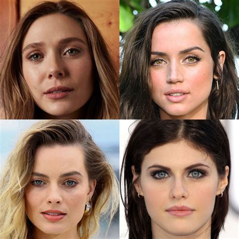 who's got the prettiest face: Elizabeth Olsen vs Ana De Armas vs Margot
