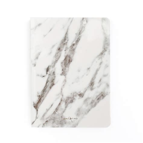 White Marble Notebook - Uniqfind
