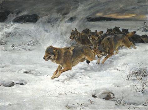 The Lone Wolf Painting Alfred Kowalski at PaintingValley.com | Explore ...