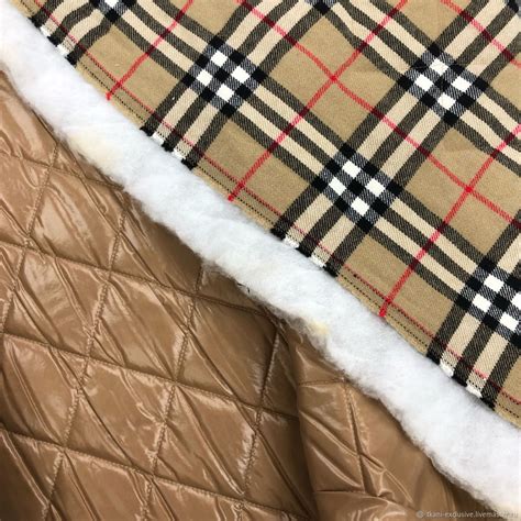 Ткани: Стежка курточная Burberry, двухсторонняя в интернет-магазине на ...