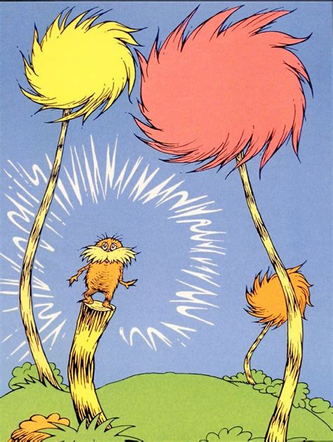 The lorax book, The lorax, Dr seuss illustration