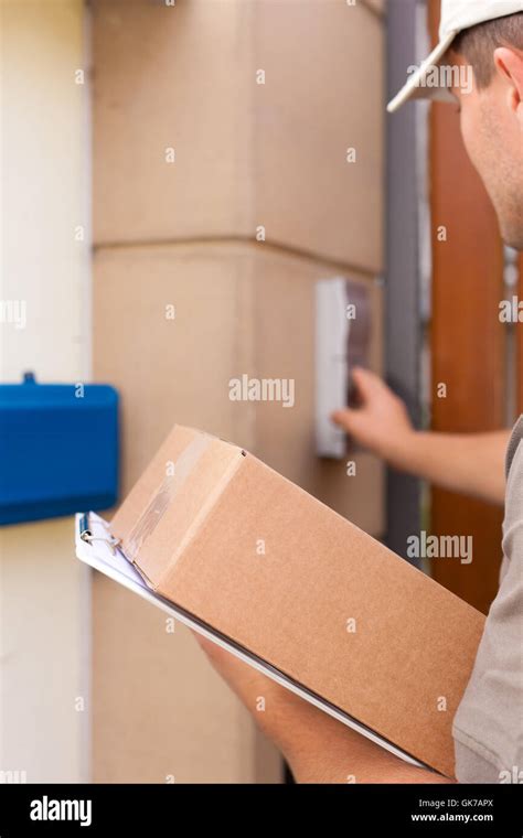 parcel delivery mail stock photo alamy