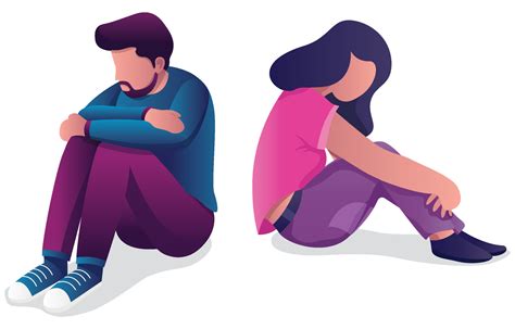 relationship problems concept  vector art  vecteezy